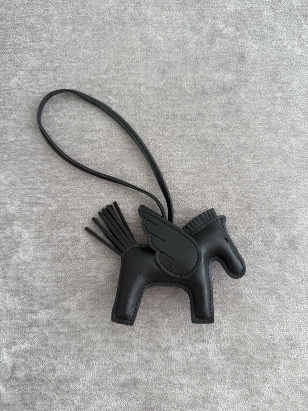 Black Pony Charm Bag Accessory for Kids